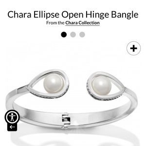 Brighton Chara Open Hinged Pearl Bracelet